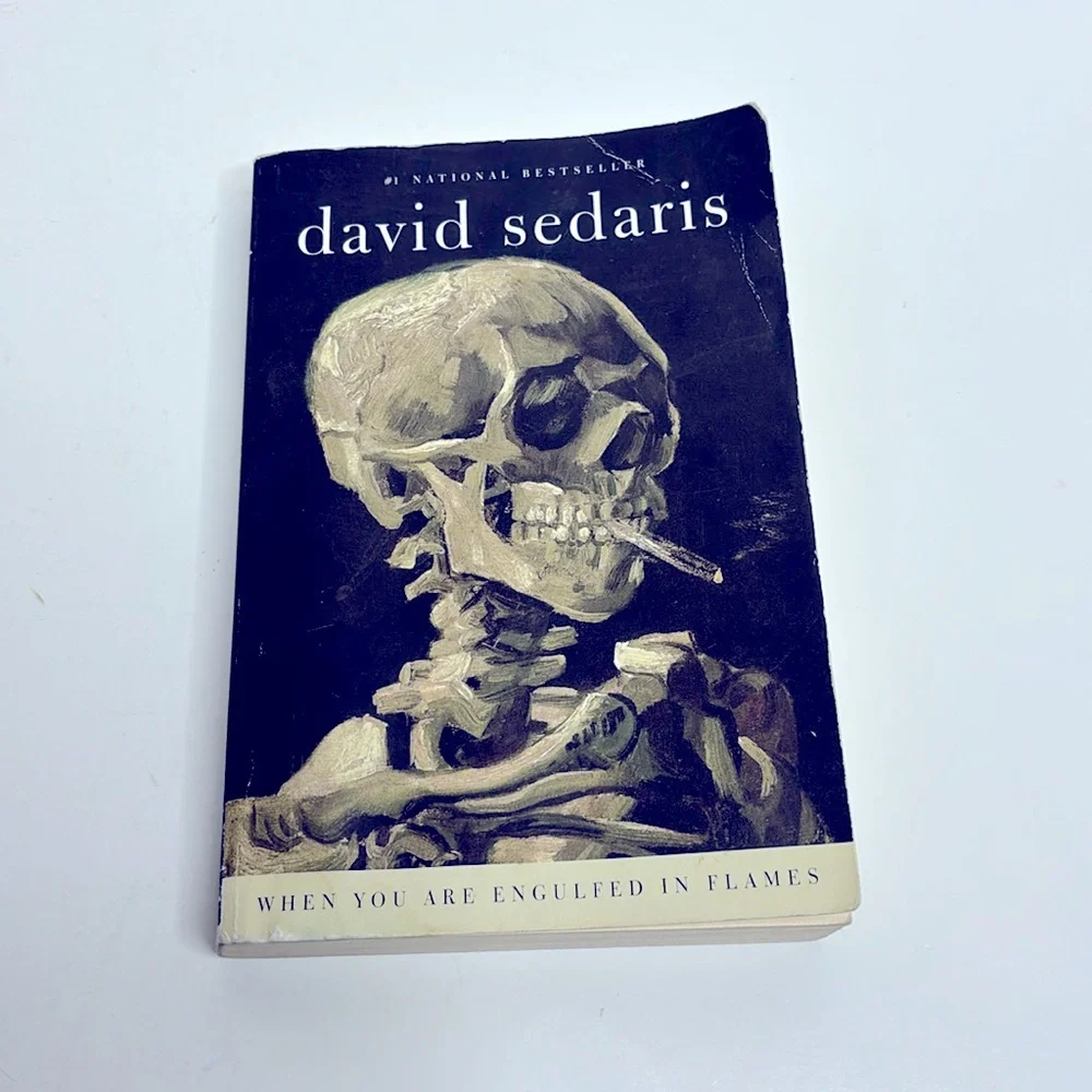 Book | David Sedaris When You Are Engulfed In Flames | Skulls Bones Smoking Look